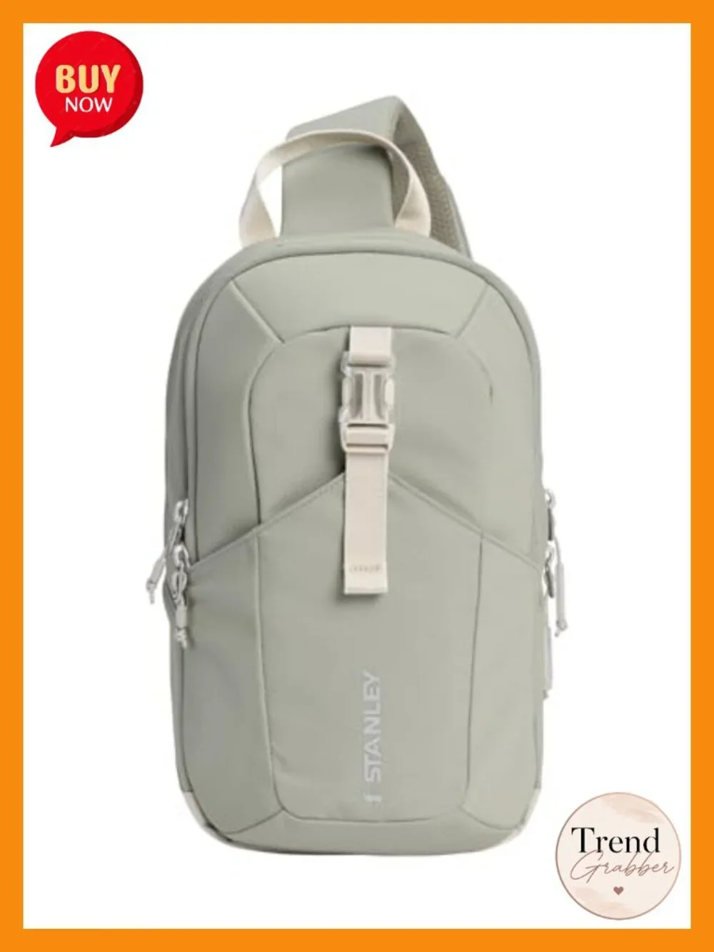 Hydration Crossbody Bag with Zippered Drinkware Compartment, Adjustable Strap,